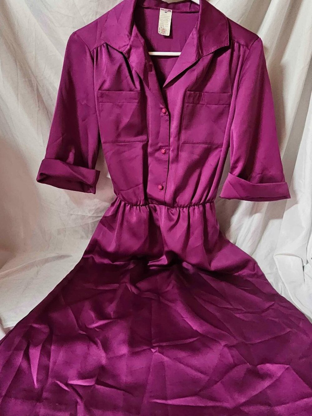 Vintage ILGWU union-made polyester dress